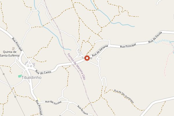 Map showing Soito Wines in Dão
