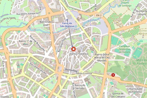 Map showing Taberna do Dão in Dão