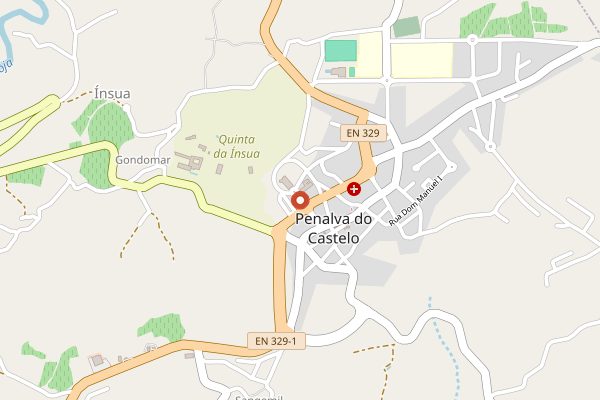 Map showing Festa do Vinho Dão de Penalva in Dão