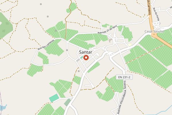 Map showing Roteiro Santar Vila Jardim in Dão