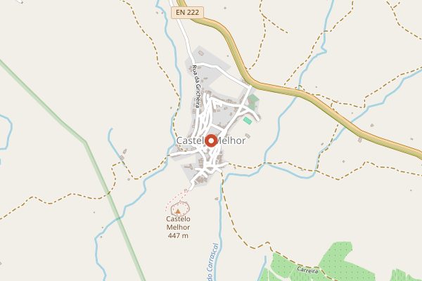 Map showing Quinta do Orgal (Quinta do Vallado) in Douro Valley