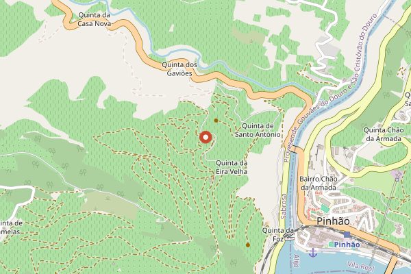 Map showing Quinta do Poeira (Jorge Moreira) in Douro Valley