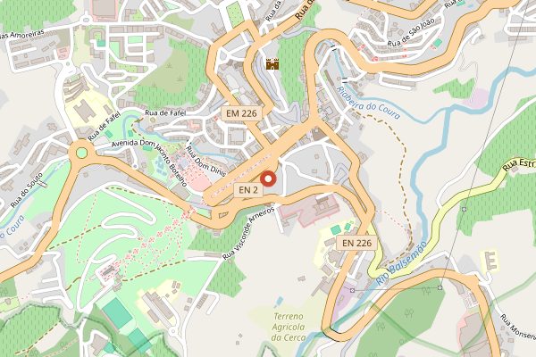 Map showing Quinta da Pacheca in Douro Valley