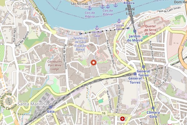 Map showing Taylor's Port in Douro Valley