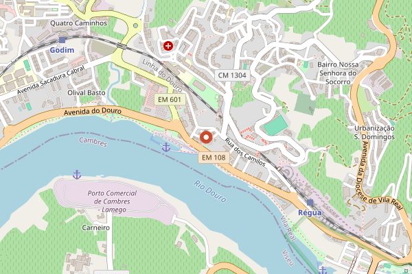 Map showing Museu do Douro in Douro Valley
