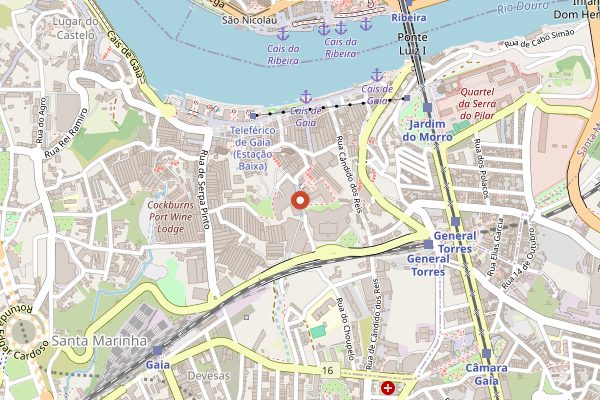 Map showing The Yeatman Restaurant in Douro Valley