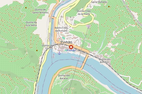 Map showing Douro Valley Tours Pinhão Boat and Wine in Douro Valley