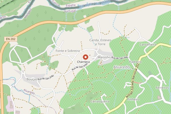 Map showing Soalheiro biodynamic parcels in Vinho Verde