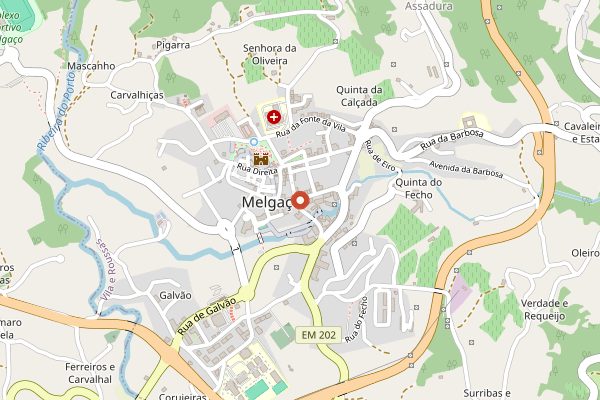 Map showing Quinta da Pedra in Vinho Verde