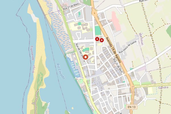 Map showing Quinta de Curvos in Vinho Verde