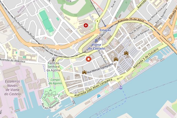 Map showing Wine Bar do Castelo in Vinho Verde