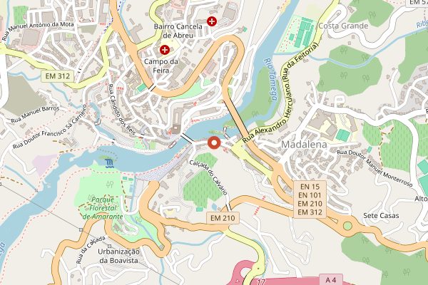 Map showing Tinto Verde Malga Tasting in Vinho Verde