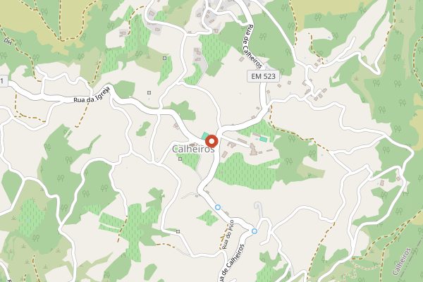 Map showing Paço de Calheiros in Vinho Verde