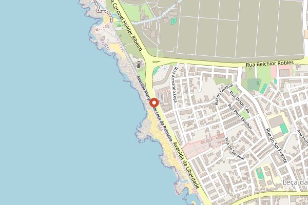 Map showing Casa de Chá da Boa Nova in Vinho Verde
