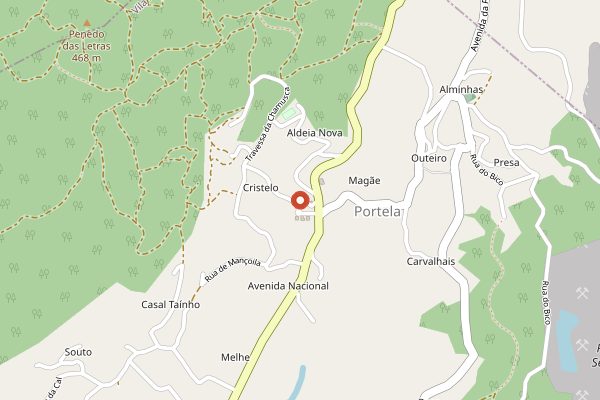 Map showing Ferrugem in Vinho Verde