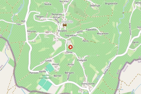 Map showing Brda & Collio Wine Festival in Brda