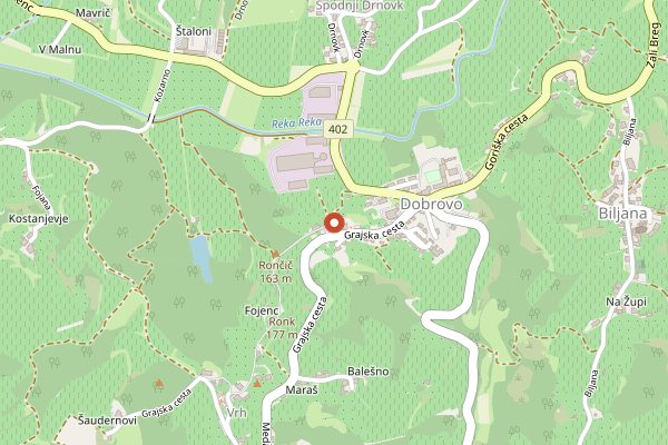 Map showing de Baguer in Brda