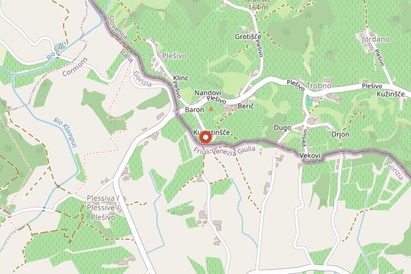 Map showing Blažič in Brda