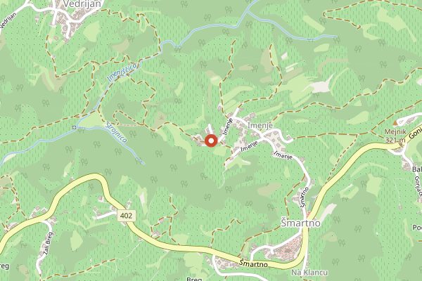 Map showing Turistična agencija San Martin in Brda