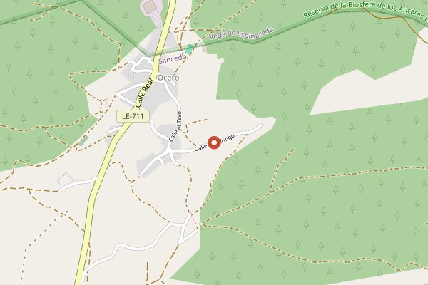 Map showing Cheese and wine tasting at Vallelongo in Bierzo