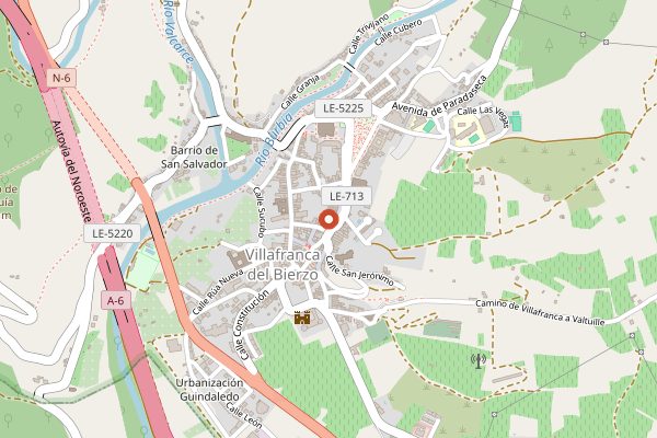 Map showing Aníbal de Otero in Bierzo
