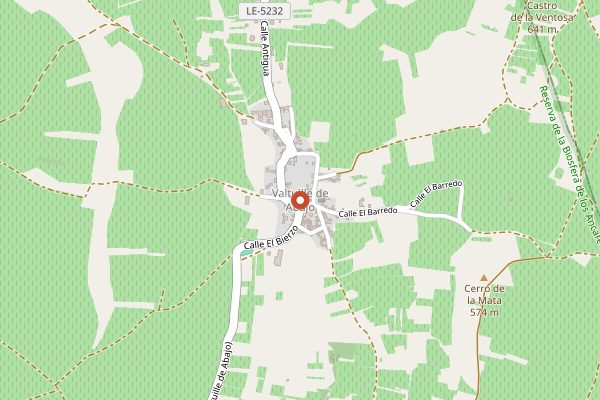 Map showing Bodega Cobertizo in Bierzo