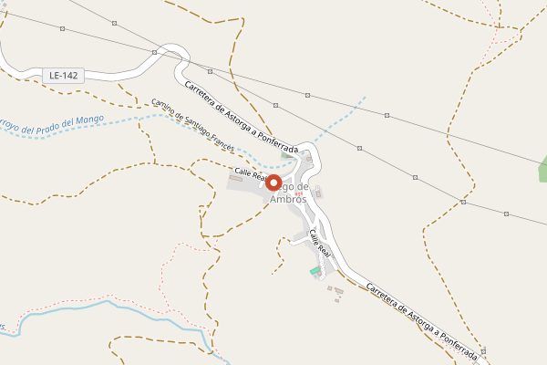 Map showing Bodega Encima Wines in Bierzo