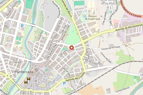 Map showing Heredad Morán & López in Bierzo