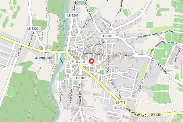 Map showing Bodegas y Viñedos Luna Beberide in Bierzo