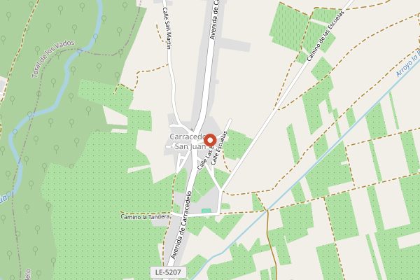 Map showing Bodegas y Viñedos Mengoba in Bierzo