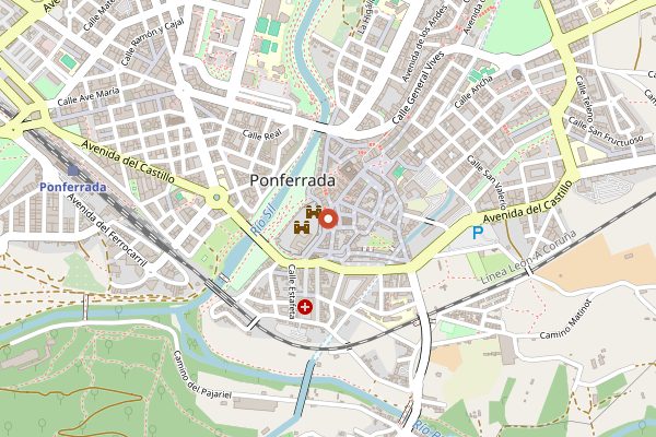 Map showing La Barbacana in Bierzo