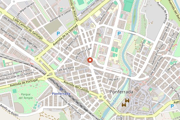 Map showing Visita Demencia in Bierzo