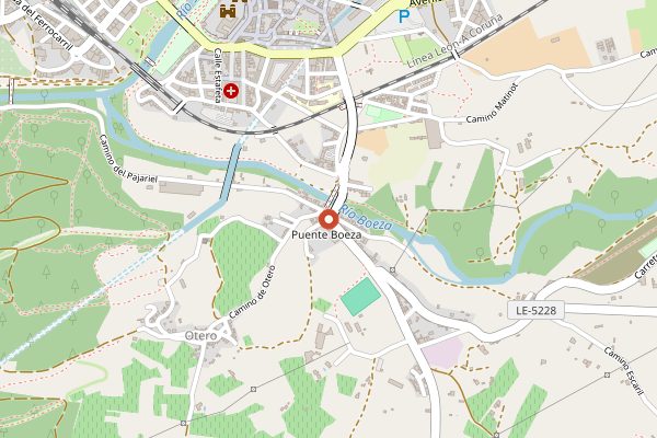 Map showing La Casa del Botillo in Bierzo