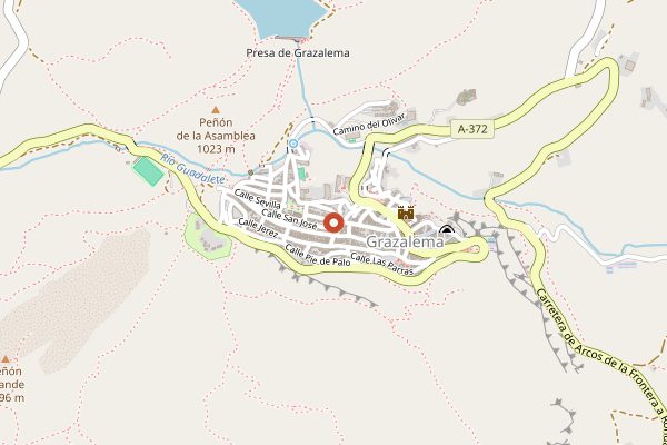 Map showing Quesos La Pastora de Grazalema in Jerez & Sherry