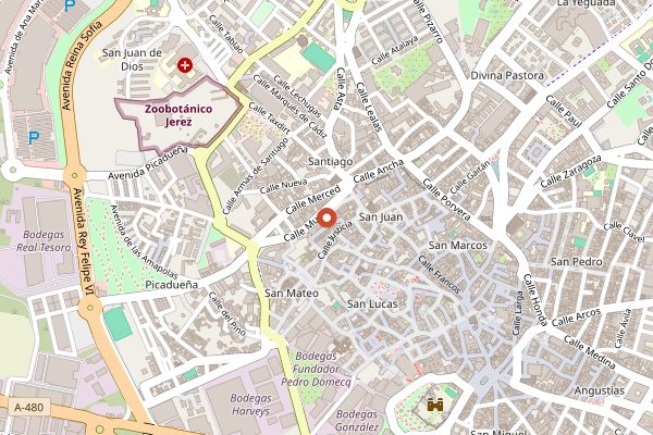 Map showing Emilio Lustau in Jerez & Sherry