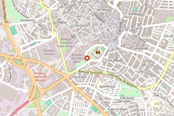Map showing Gonzalez Byass Tio Pepe Fino in Jerez & Sherry