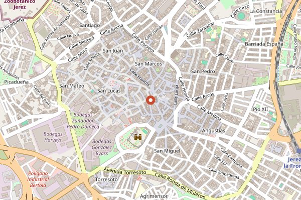 Map showing El Maestro Sierra in Jerez & Sherry