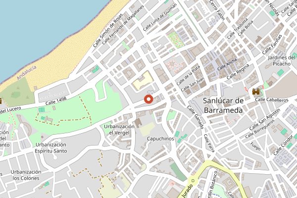 Map showing Bodegas Hidalgo La Gitana in Jerez & Sherry