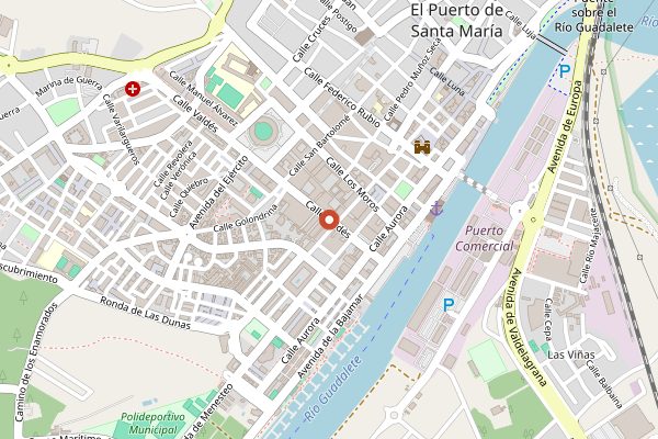 Map showing Bodegas Obregón in Jerez & Sherry