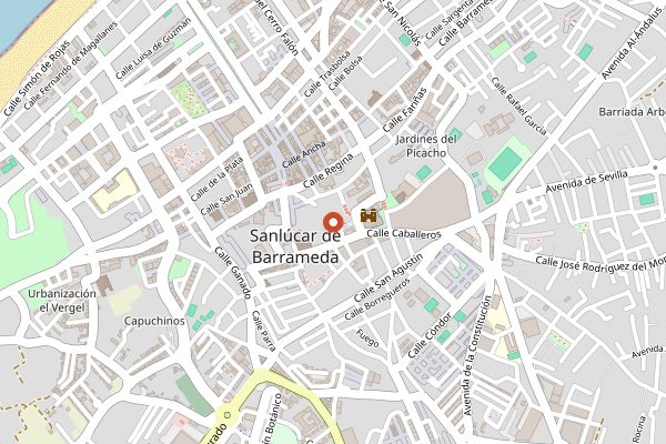 Map showing Bodegas Reyes Gutiérrez in Jerez & Sherry