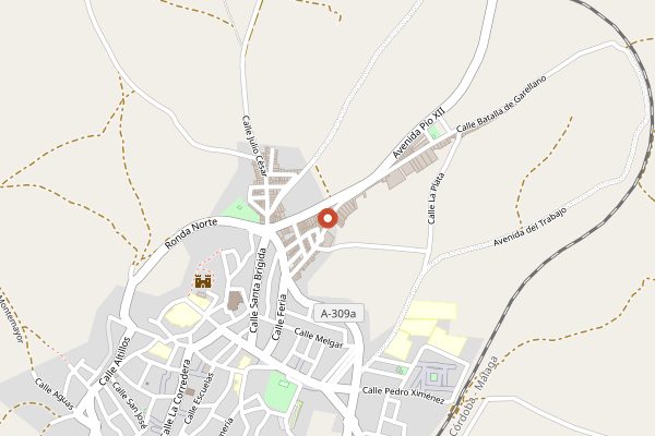 Map showing Bodegas Robles in Jerez & Sherry