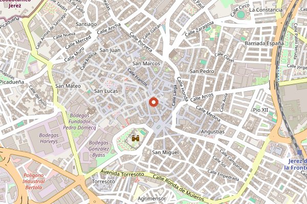 Map showing Bodegas Tradición in Jerez & Sherry