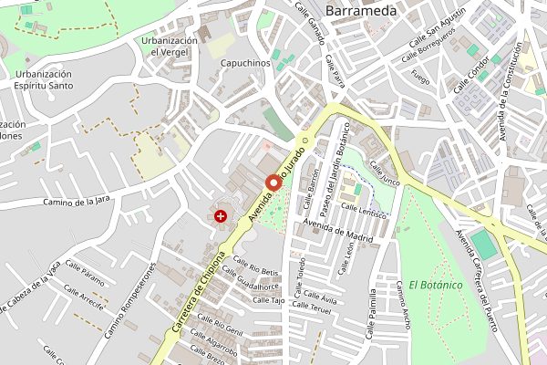 Map showing Delgado Zuleta in Jerez & Sherry