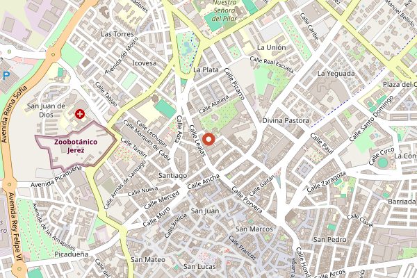 Map showing Bodegas Díez-Mérito in Jerez & Sherry