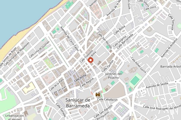 Map showing Herederos de Argüeso in Jerez & Sherry
