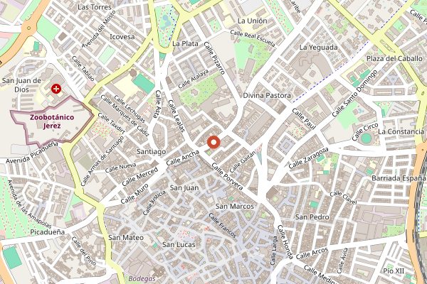 Map showing Bodegas José de Soto in Jerez & Sherry