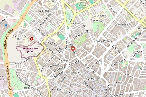 Map showing Sánchez Romate in Jerez & Sherry