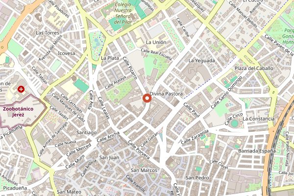 Map showing Sandeman Jerez in Jerez & Sherry