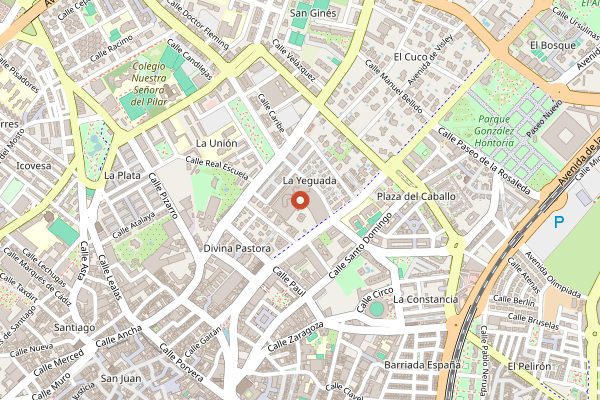 Map showing Hotel Sherry Park in Jerez & Sherry