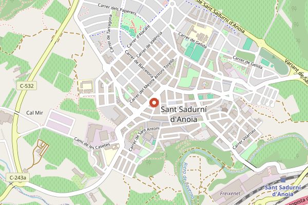 Map showing Visit and workshop at Camins del Nord in Penedes
